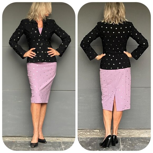 Moschino Metal Polka Dots Dress and jacket Set - Picture 4 of 17